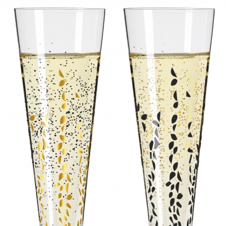 Goldnacht Champagneglas Guldflarn 20cl, 2-pack