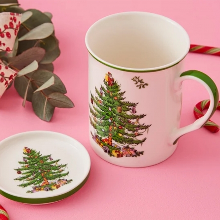 Christmas Tree Mug & Coaster, 34cl