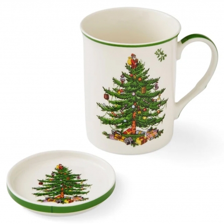 Christmas Tree Mugg & Underlägg, 34cl