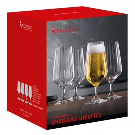 Lifestyle Beer Glass 44cl, 4-pack