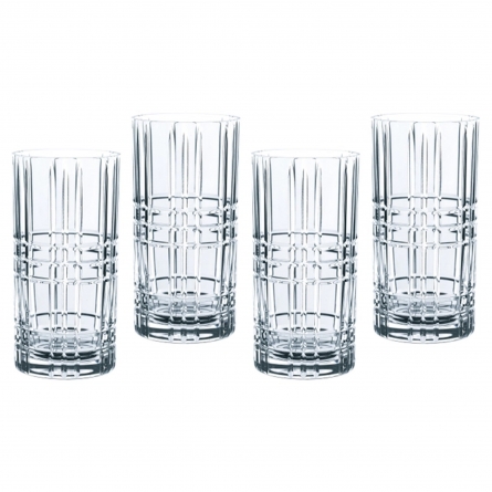 Square Longdrink Glass, 4-Pack