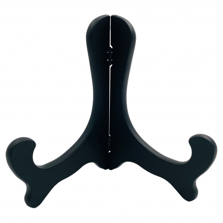 Plate Stand Black Plastic, 15cm