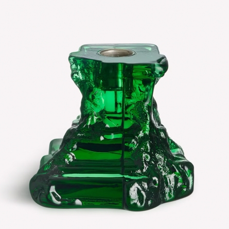 Rocky Baroque Candlestick Emerald Green 9,5cm