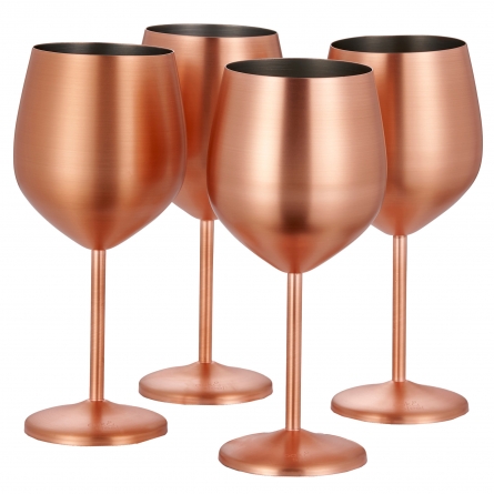 Wine Glass Matte Rose Gold 50cl, 4-pack