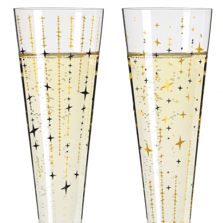 Goldnacht Champagne Glass Starfall 20cl, 2-pack