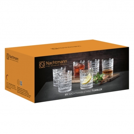 Ethno Tumbler Glass 30cl, 6-pack