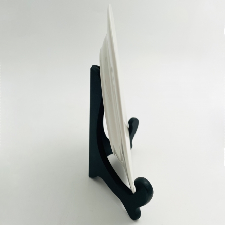 Plate Stand Black Plastic, 15cm