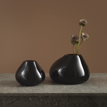 Ebon vase black 24cm