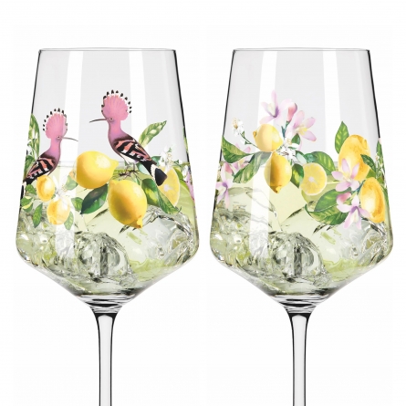 Sommertau Wine Glass Lemon 54cl, 2-pack