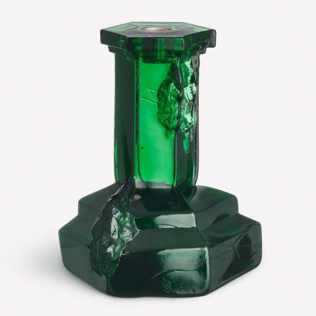 Rocky Baroque Candlestick Emerald Green 17,5cm