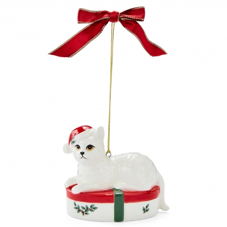 Christmas Tree Ornament, Giftbox Kitten