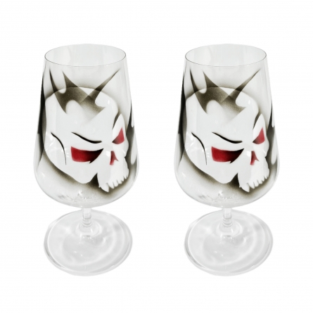 Skull Beer Glass 54cl, 2-pack