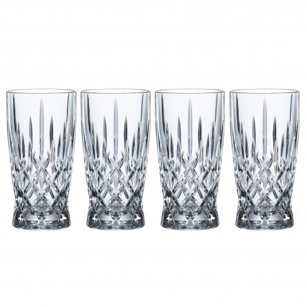 Noblesse Latteglas & Sugrör 35cl, 4-pack