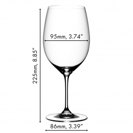 Vinum Wine Glass Cabernet/Merlot 65cl, 4-pack