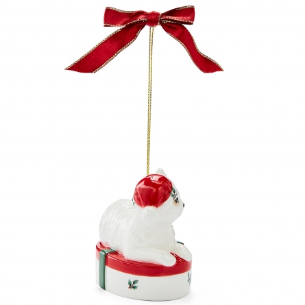 Christmas Tree Ornament, Giftbox Kitten