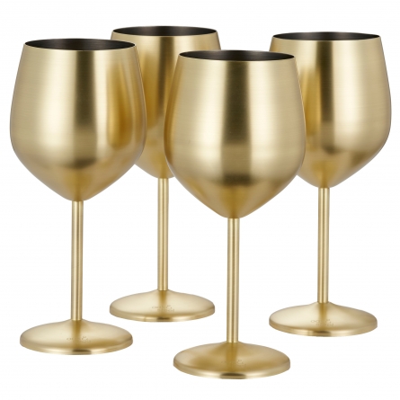 Wine Glass Matte Gold 50cl, 4-pack