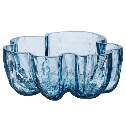 Crackle Bowl Circular Glass, Ø 25cm