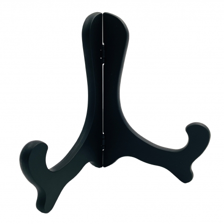 Plate Stand Black Plastic, 15cm