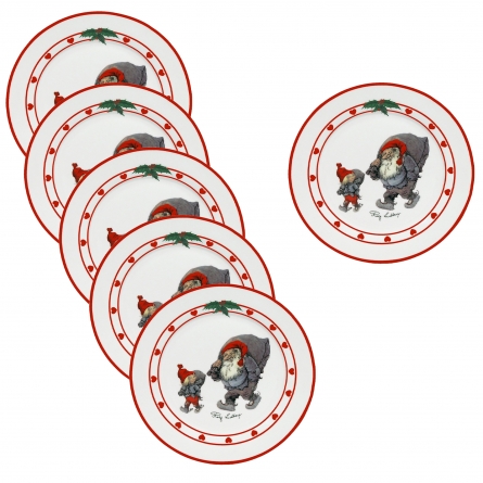 Christmas Dinner Plate Ø 26,5cm, 6-pack