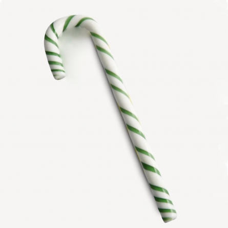 Polka Candy Cane White/Green, 17cm