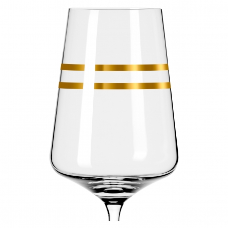 Ritzenhoff Celebration Deluxe White Wine Glass Stripes 2-Pack 40 CL - Wine Glasses Crystal Glass Clear - 6141002